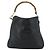 Borsa a mano in pelle GUCCI Bamboo 2way Nero Oro 001 3754 1577 Auth ep14302 D'oro - vista 2