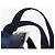 Zaino PRADA in nylon blu navy argento Auth yk20267 - vista 12