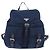 Zaino PRADA in nylon blu navy argento Auth yk20267 - vista 2