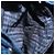 Zaino PRADA in nylon blu navy argento Auth yk20267 - vista 28
