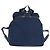 Zaino PRADA in nylon blu navy argento Auth yk20267 - vista 3