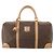 Céline Bolsa Boston em lona Macadam CELINE em couro PVC marrom dourado Auth mr2416 - vista 2