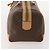 Céline Bolsa Boston em lona Macadam CELINE em couro PVC marrom dourado Auth mr2416 - vista 4