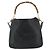 Borsa a Spalla in Pelle Gucci Bamboo 2way Nera Oro Auth bs34729 Nero D'oro - vista 2