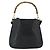 Borsa a Spalla in Pelle Gucci Bamboo 2way Nera Oro Auth bs34729 Nero D'oro - vista 3