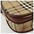Borsa a Spalla Burberrys Nova Check in Pelle PVC Beige Oro Auth 176693 D'oro - vista 11