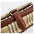 Borsa a Spalla Burberrys Nova Check in Pelle PVC Beige Oro Auth 176693 D'oro - vista 16