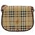 Borsa a Spalla Burberrys Nova Check in Pelle PVC Beige Oro Auth 176693 D'oro - vista 3