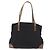 Borsa Tote Prada in nylon nero argento Auth 176297 - vista 3