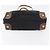 Borsa Tote Prada in nylon nero argento Auth 176297 - vista 9