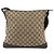 Borsa a Spalla GG Canvas Gucci Beige Argento 145857 Auth 177160 - vista 3