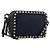 VALENTINO Borsa a Spalla Rock Studs in Pelle Blu Navy e Oro Auth BA12296A D'oro