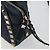 VALENTINO Borsa a Spalla Rock Studs in Pelle Blu Navy e Oro Auth BA12296A D'oro - vista 10