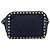 VALENTINO Borsa a Spalla Rock Studs in Pelle Blu Navy e Oro Auth BA12296A D'oro - vista 13