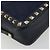 VALENTINO Borsa a Spalla Rock Studs in Pelle Blu Navy e Oro Auth BA12296A D'oro - vista 14