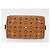 MCM Vicetos Logogram Borsa a Mano PVC Pelle Marrone Oro Auth 175062 D'oro - vista 9