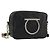 Salvatore Ferragamo Borsa a Spalla Gancini Chain in Pelle Nera Oro Auth 176787 Nero D'oro