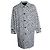 Autre Marque Guilty Parties, abrigo estampado de leopardo de las nieves Negro Blanco