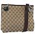 Borsa a Spalla GG Canvas Gucci Beige Argento 120841 Auth ep14120