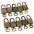 LOUIS VUITTON Set di 10 Lucchetti in Metallo Dorato LV Auth 167227 D'oro
