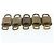 LOUIS VUITTON Set di 10 Lucchetti in Metallo Dorato LV Auth 167227 D'oro - vista 4