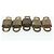 LOUIS VUITTON Set di 10 Lucchetti in Metallo Dorato LV Auth 167227 D'oro - vista 5