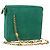 Borsa a Spalla con Catena Christian Dior in Camoscio Verde Oro Auth BA12278V D'oro