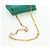 Borsa a Spalla con Catena Christian Dior in Camoscio Verde Oro Auth BA12278V D'oro - vista 7