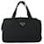 PRADA Borsa a mano in nylon nero argento Auth bs34638 - vista 2
