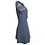 Midi-Kleid aus Spitze mit Rüschen in Lavendel von Valentino Lila - Ansicht 4