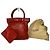 Céline Vintage Celine Triomphe Crest Krokodil-Prägung Leder Tote Rot