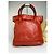 Céline Vintage Celine Triomphe Crest Krokodil-Prägung Leder Tote Rot - Ansicht 11