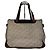 Edge Céline Vintage Celine Macadam C Monogram beschichtete Canvas Tote Beige Burgunder