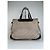 Edge Céline Vintage Celine Macadam C Monogram beschichtete Canvas Tote Beige Burgunder - Ansicht 2