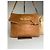 Vintage Loewe Leather Shoulder Bag with Ostrich Trim Tan Camel - view 12