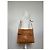 Vintage Loewe Leather Shoulder Bag with Ostrich Trim Tan Camel - view 4