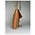 Vintage Loewe Leather Shoulder Bag with Ostrich Trim Tan Camel - view 8
