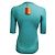 Loro Piana Kurzarm-Pullover aus Kaschmir und Seide mit Rundhalsausschnitt in Teal / Weiß gestreift Fontvieille Girocollo Blau - Ansicht 3