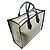 Autre Marque Borsa Tote Martina in lino beige / blu navy e coccodrillo di Maria Oliver - vista 5
