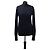 Autre Marque CELINE Strickbluse Rundhalsausschnitt Marineblau Seide Kaschmir Wolle