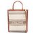 Cabas Céline Borsa Tote Verticale Piccola Celine 2 Vie Marrone Beige