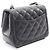 Borsa a Spalla Chanel Mini Matelassé in Pelle di Agnello Nera Nero - vista 2