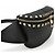 Borsa a tracolla in pelle nera Valentino Nero - vista 5