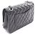 Borsa a Spalla Chanel Matelassé Double Flap Nero - vista 2