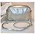 Borsa a mano Jimmy Choo in pelle argento - vista 3