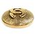 Spilla in metallo dorato Chanel D'oro - vista 3