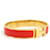 Bracelet Bangle Clic Clack H d'Hermès Doré Orange  - vue 2