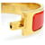 Bracelet Bangle Clic Clack H d'Hermès Doré Orange  - vue 8