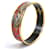 Bracciale bangle in oro e smalto multicolore Hermès D'oro  - vista 4