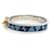 Hermès Bangle-Armband Mini Click Chaine d'Ancre HERMES Silber Blau Golden  - Ansicht 3